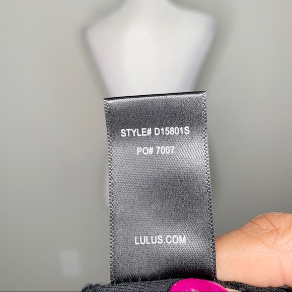 Lulu’s Made in the Crocheted Black Skater Dress in Size Medium - Picture 8 of 9